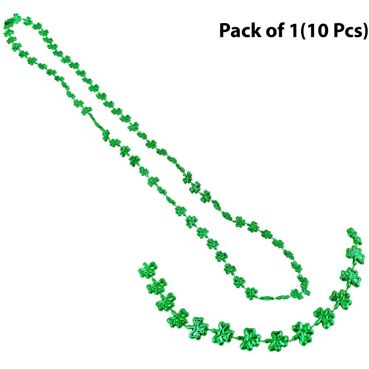 Shamrock Beads - Vibrant 32-Inch Plastic Strand for Festive Flourish | RAHEEV®